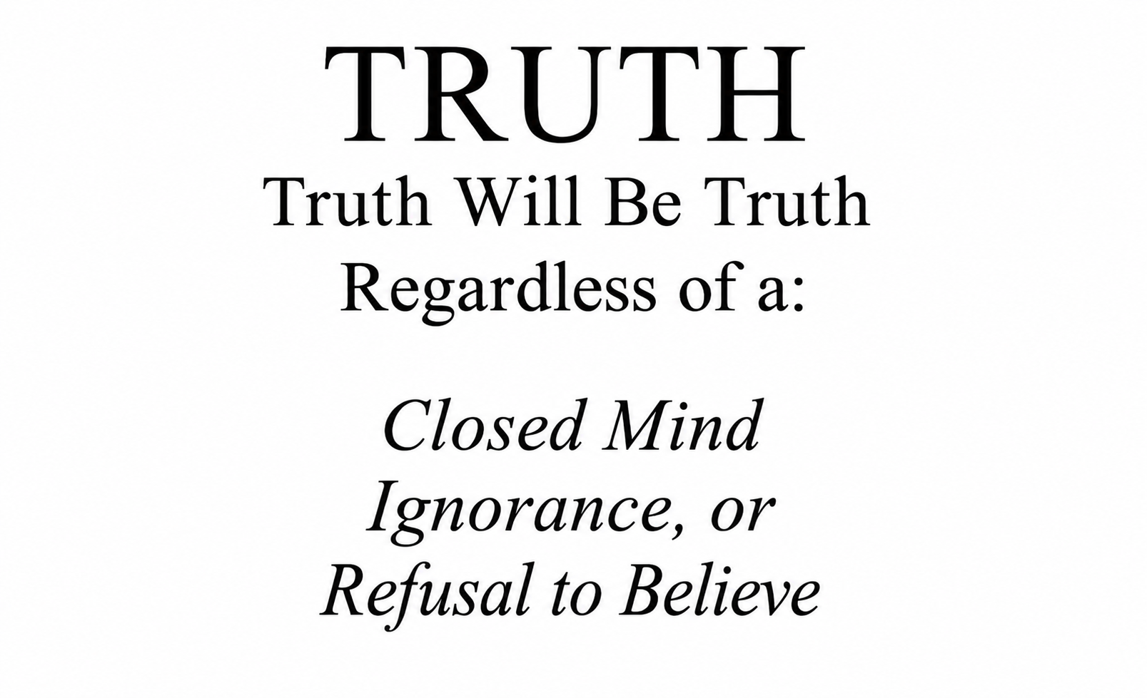 City Branded Truth Novel-Tee